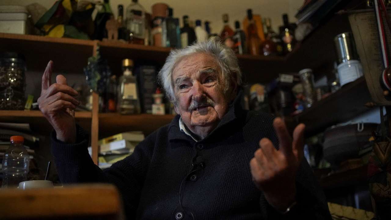 Uruguay's former President Jose "Pepe" Mujica in an interview with Reuters, in Rincon del Cerro
