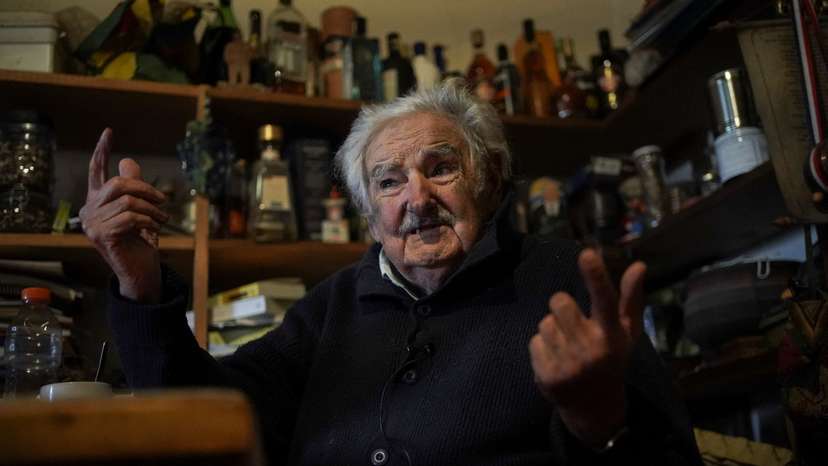 Uruguay's former President Jose "Pepe" Mujica in an interview with Reuters, in Rincon del Cerro
