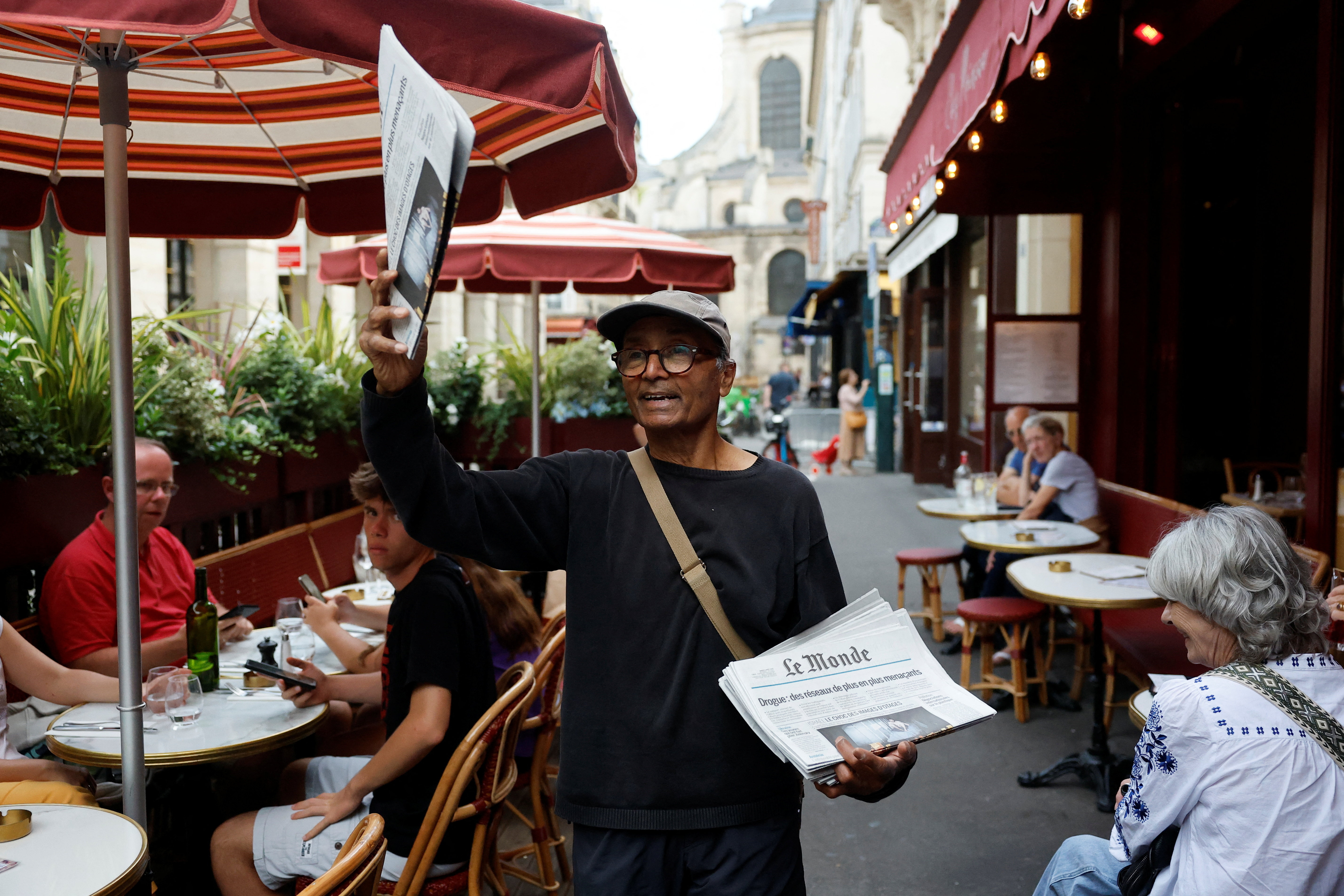 Paris' last newspaper hawker keeps tradition alive in Latin Quarter