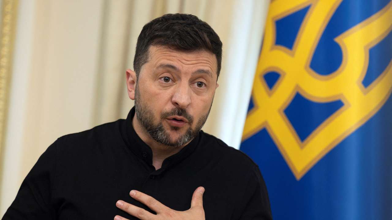Ukraine's President Volodymyr Zelenskiy and German Defence Minister Boris Pistorius meet for talks in Kyiv