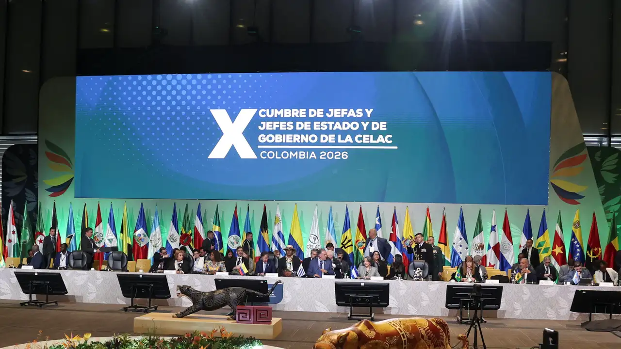 Colombian President Gustavo Petro attends the 10th Summit of the Community of Latin American and Caribbean States (CELAC) in Bogota, Colombia, March 21, 2026. REUTERS/Luisa Gonzalez