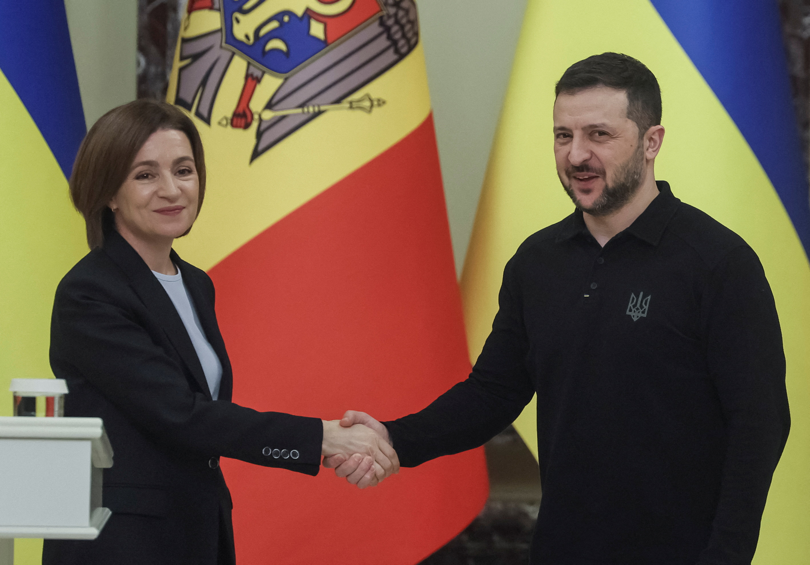 Moldova's President Sandu visits Kyiv