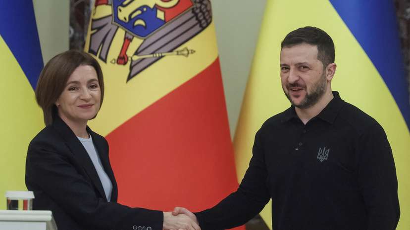 Moldova's President Sandu visits Kyiv