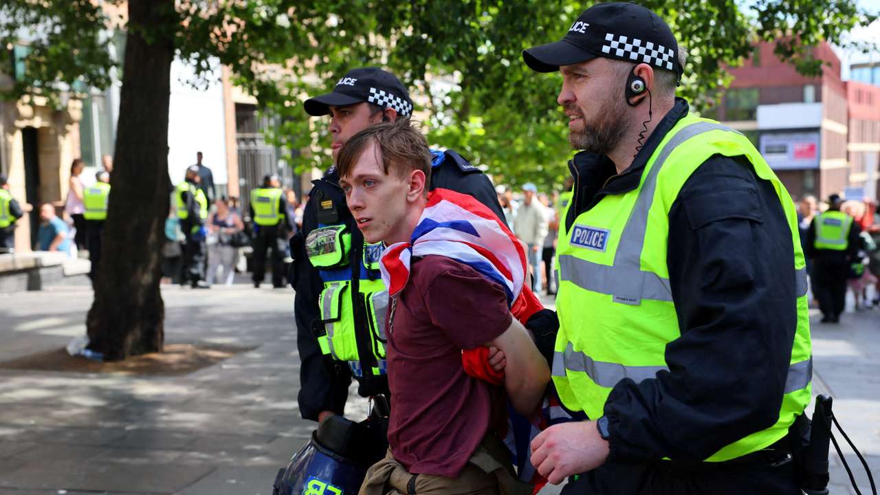 FILE PHOTO: Anti-immigration protests in Britain