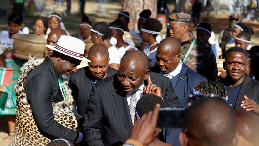 FILE PHOTO: Inauguration of South Africa's president-elect Ramaphosa, in Pretoria