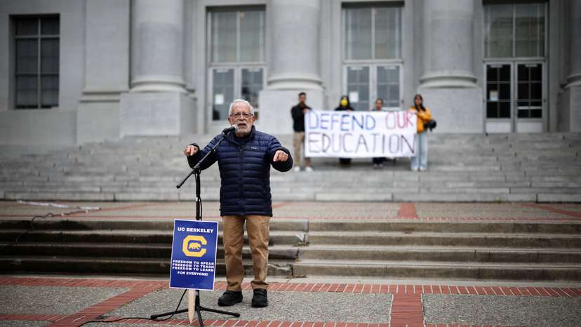 FILE PHOTO: "Stand Up for Internationals" rally on the campus of Berkeley University in Berkeley
