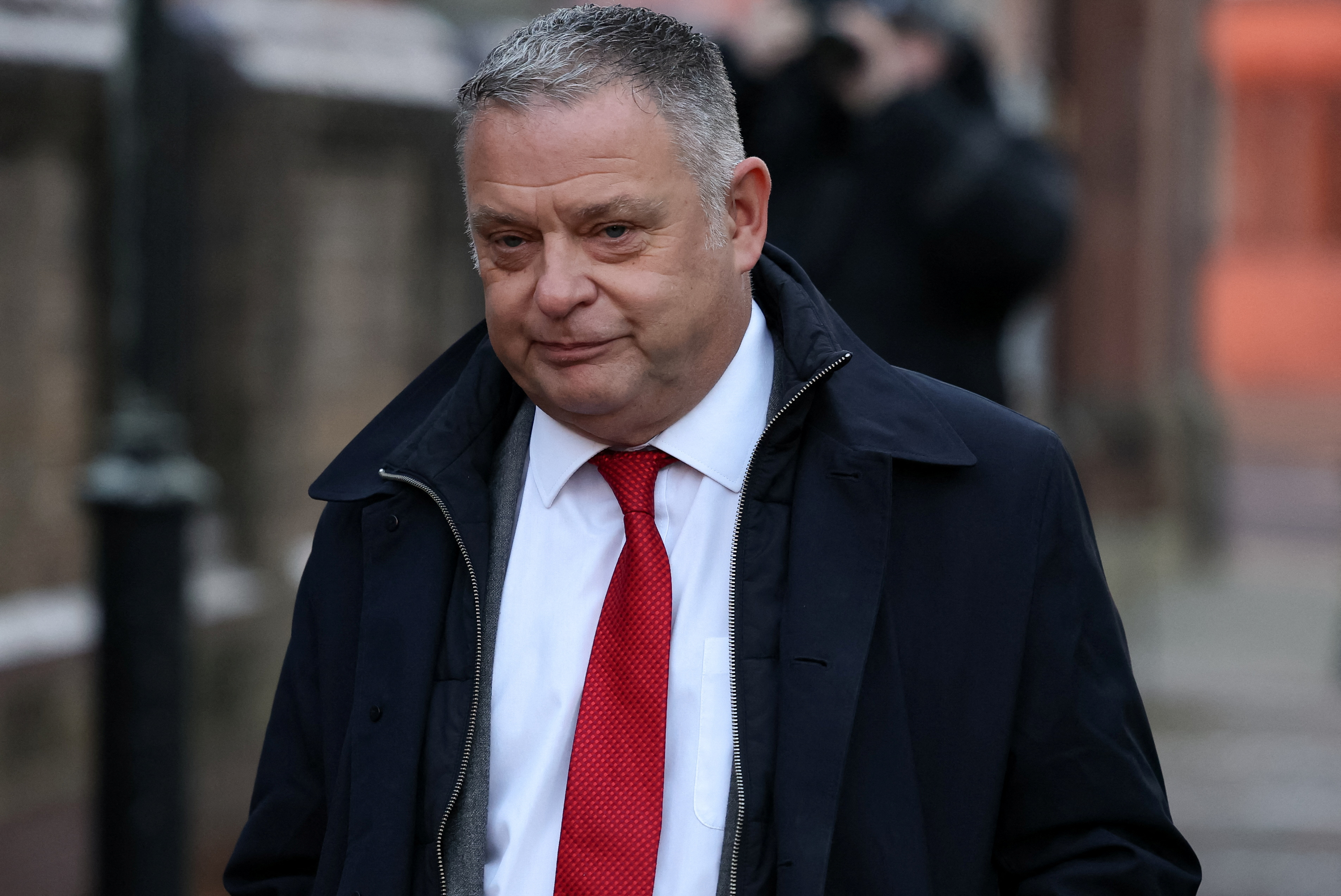 Suspended Labour MP Mike Amesbury attends court for assault charge, in Chester