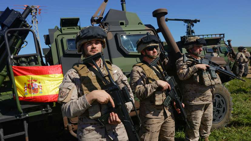 FILE PHOTO: Spain risks derailing NATO summit by resisting 5% defence spending goal