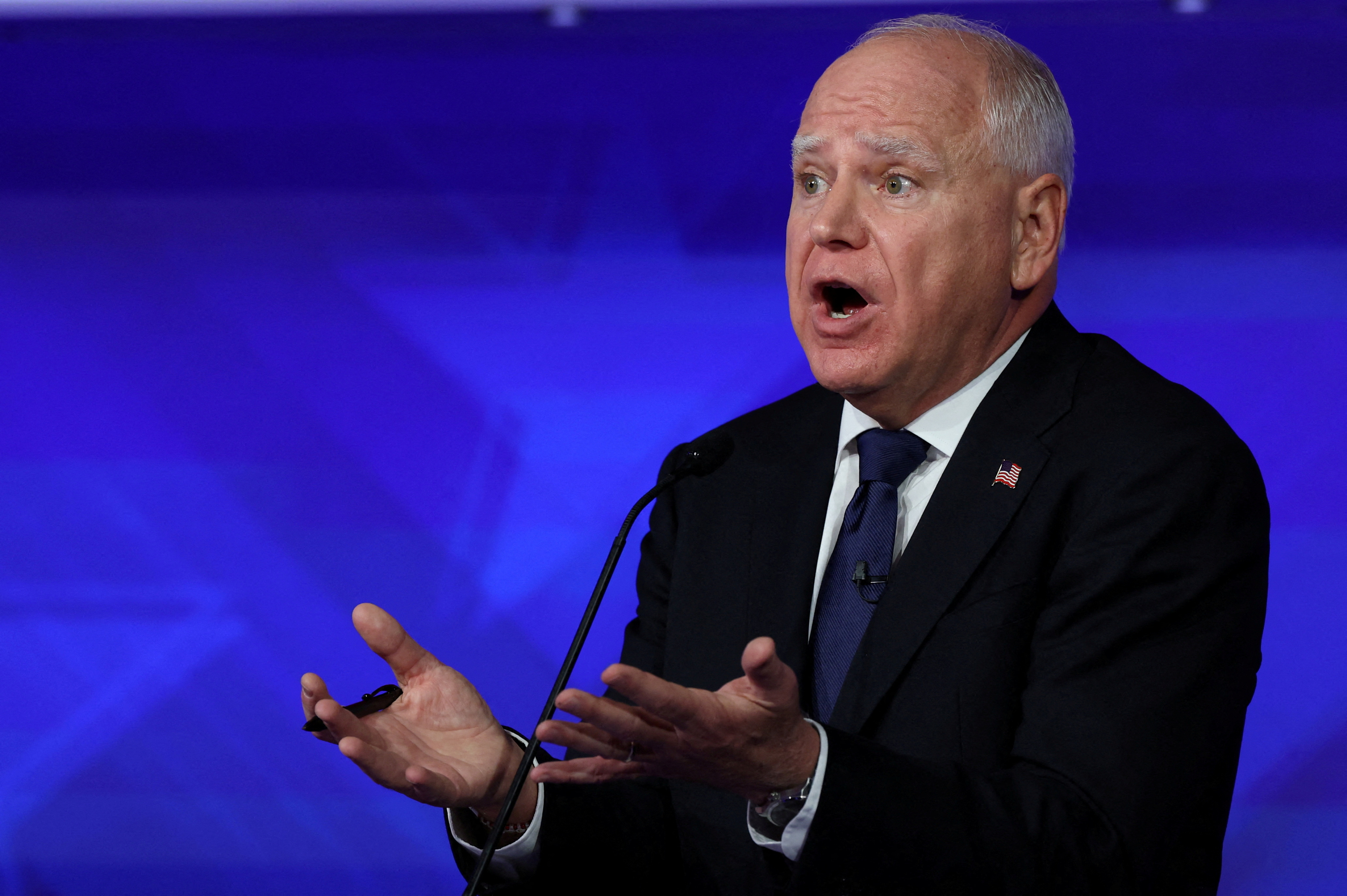 Vice Presidential debate between Walz and Vance in New York