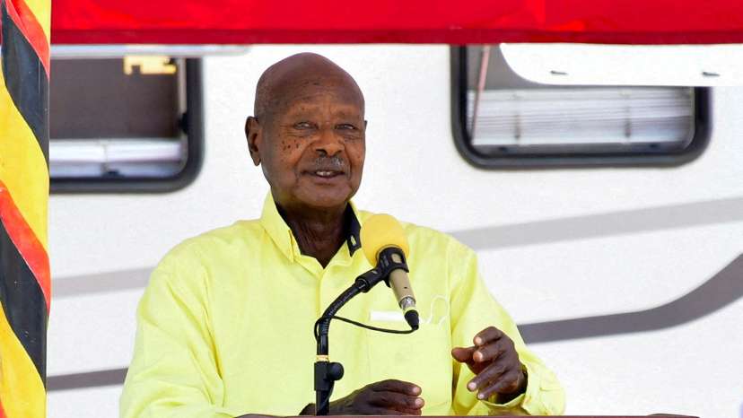 FILE PHOTO: Uganda's President Yoweri Museveni's nomination as presidential candidate at the Electoral Commission offices, in Kampala