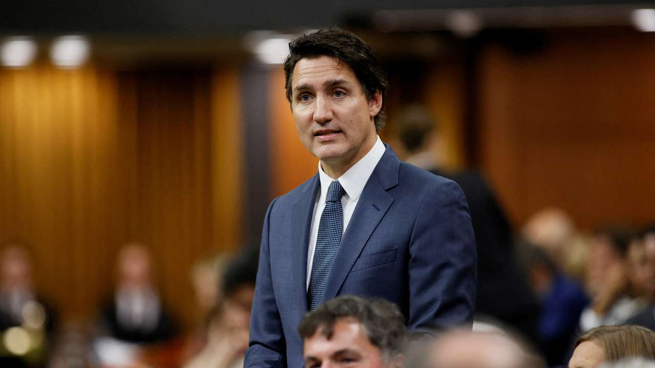 FILE PHOTO: Canada's Prime Minister Justin Trudeau speaks in the House of Commons on Parliament Hill in Ottawa