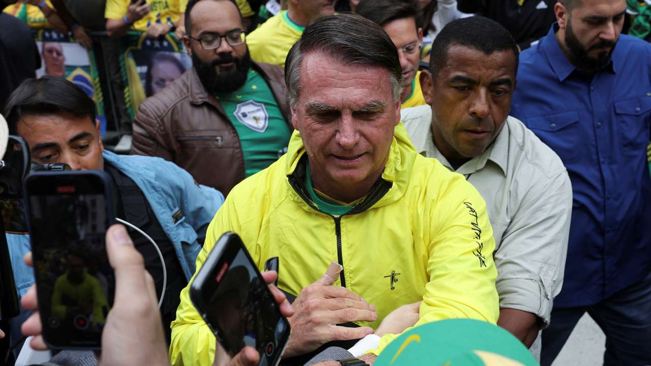 Demonstration against former Brazilian President Jair Bolsonaro's judicial process in Sao Paolo