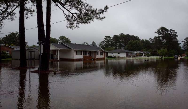 Tropical Storm Debby moves across South Carolina