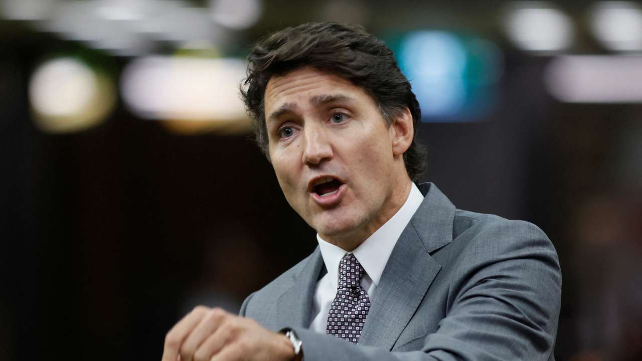 Canada's Prime Minister Justin Trudeau speaks during Question Period in the House of Commons on Parliament Hill in Ottawa