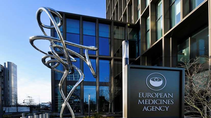 Exterior of EMA, European Medicines Agency is seen in Amsterdam