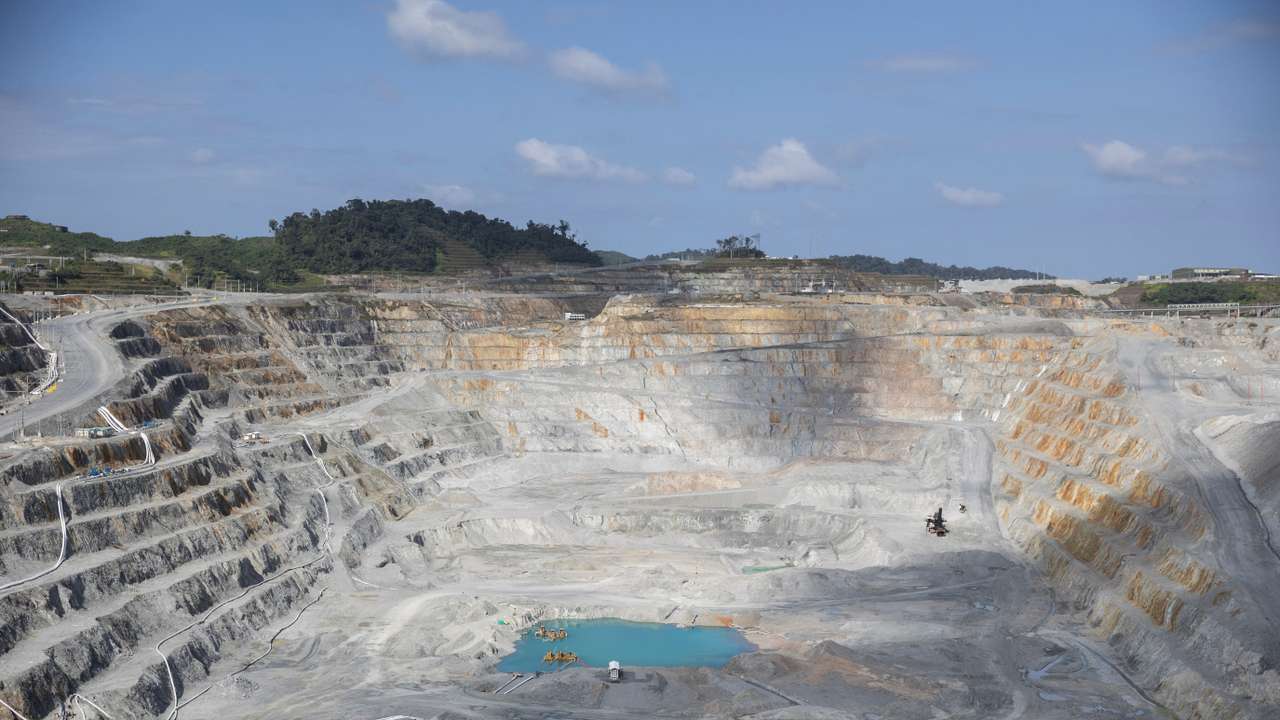 Panama government's media tour to Cobre Panama mine, in Donoso