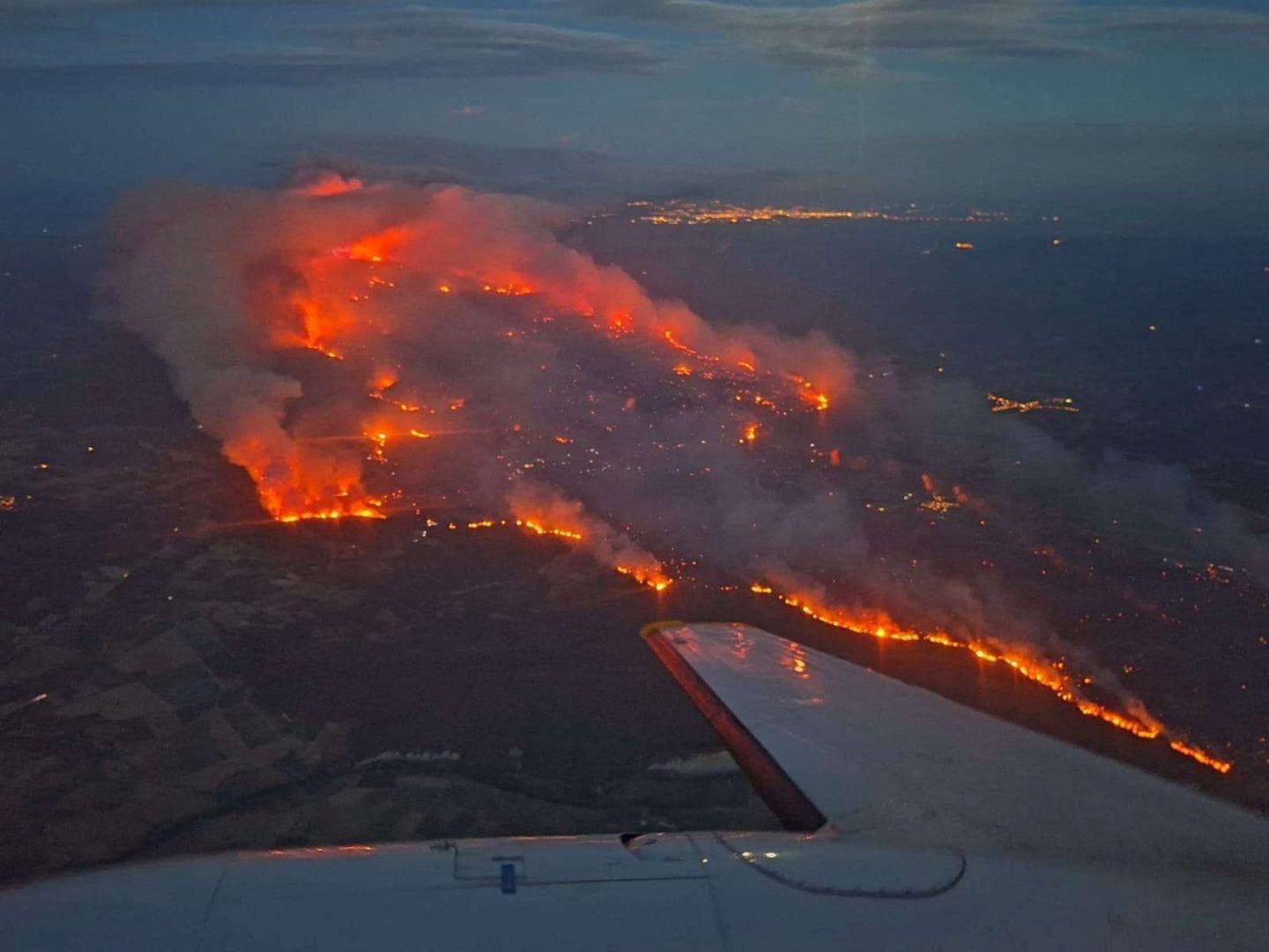 Wildfires in southern France