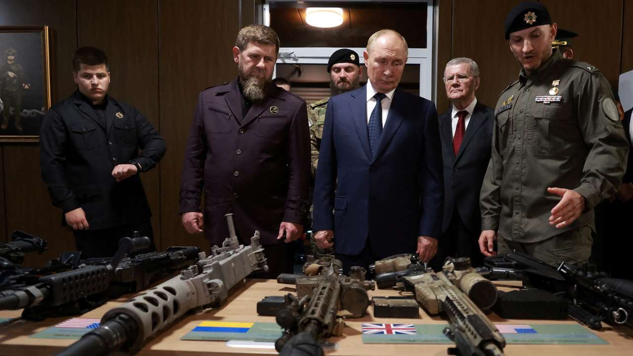 Russia's President Putin visits Chechnya