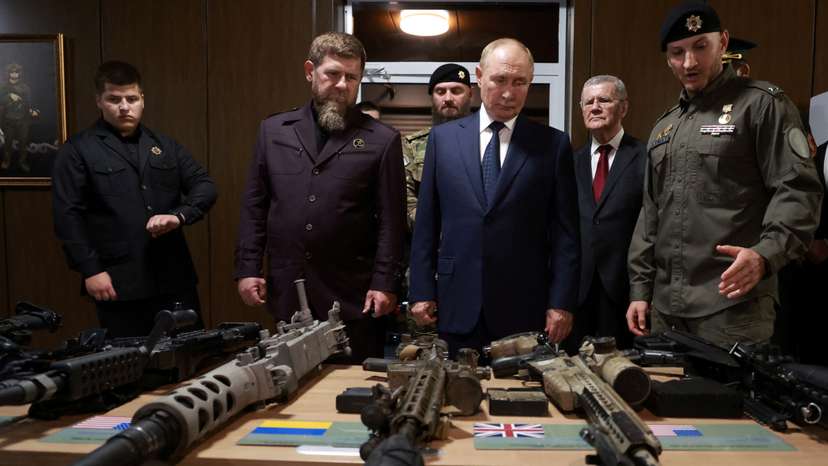 Russia's President Putin visits Chechnya