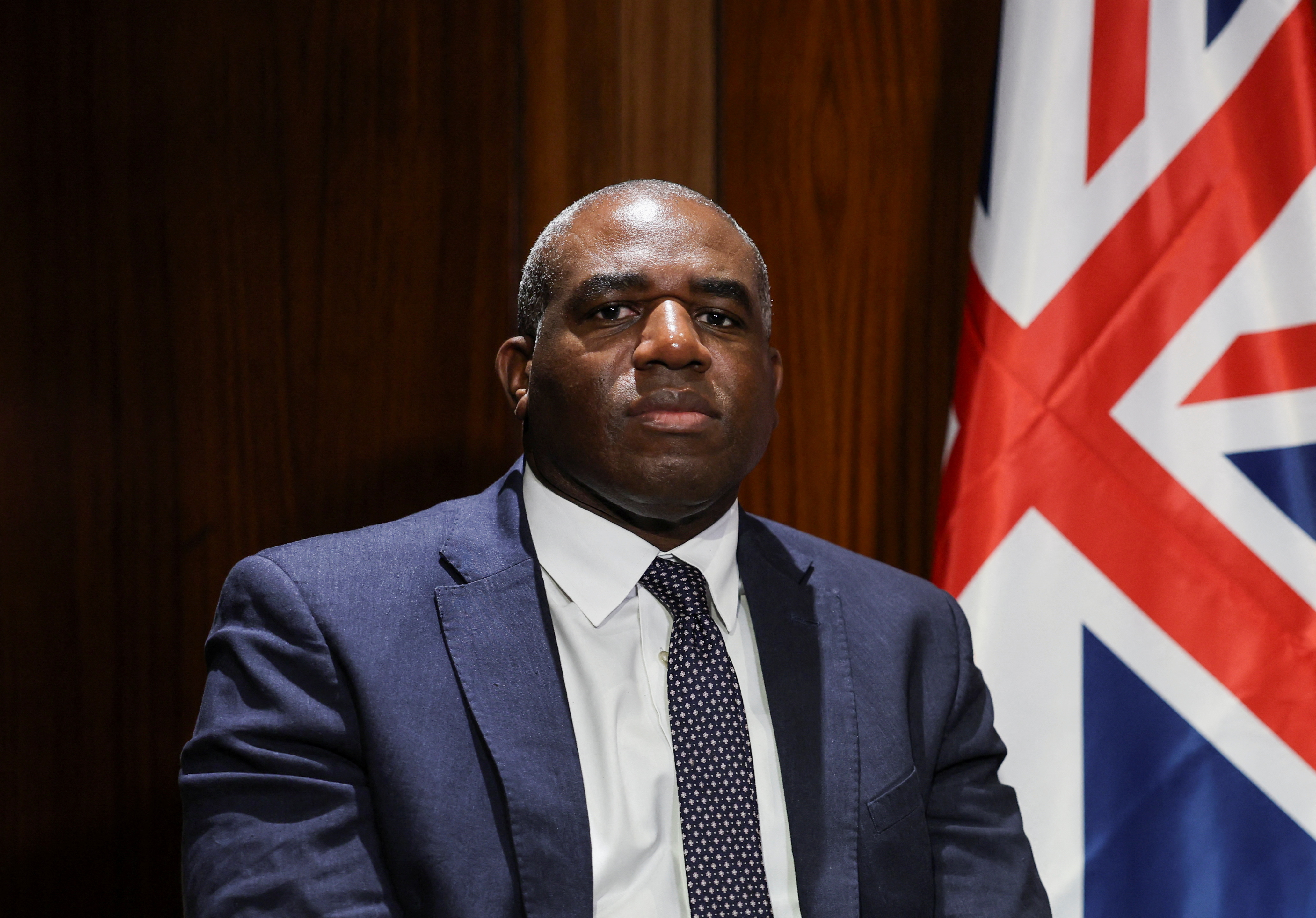 Egypt's Foreign Minister Abdelatty meets British Foreign Secretary Lammy in Cairo