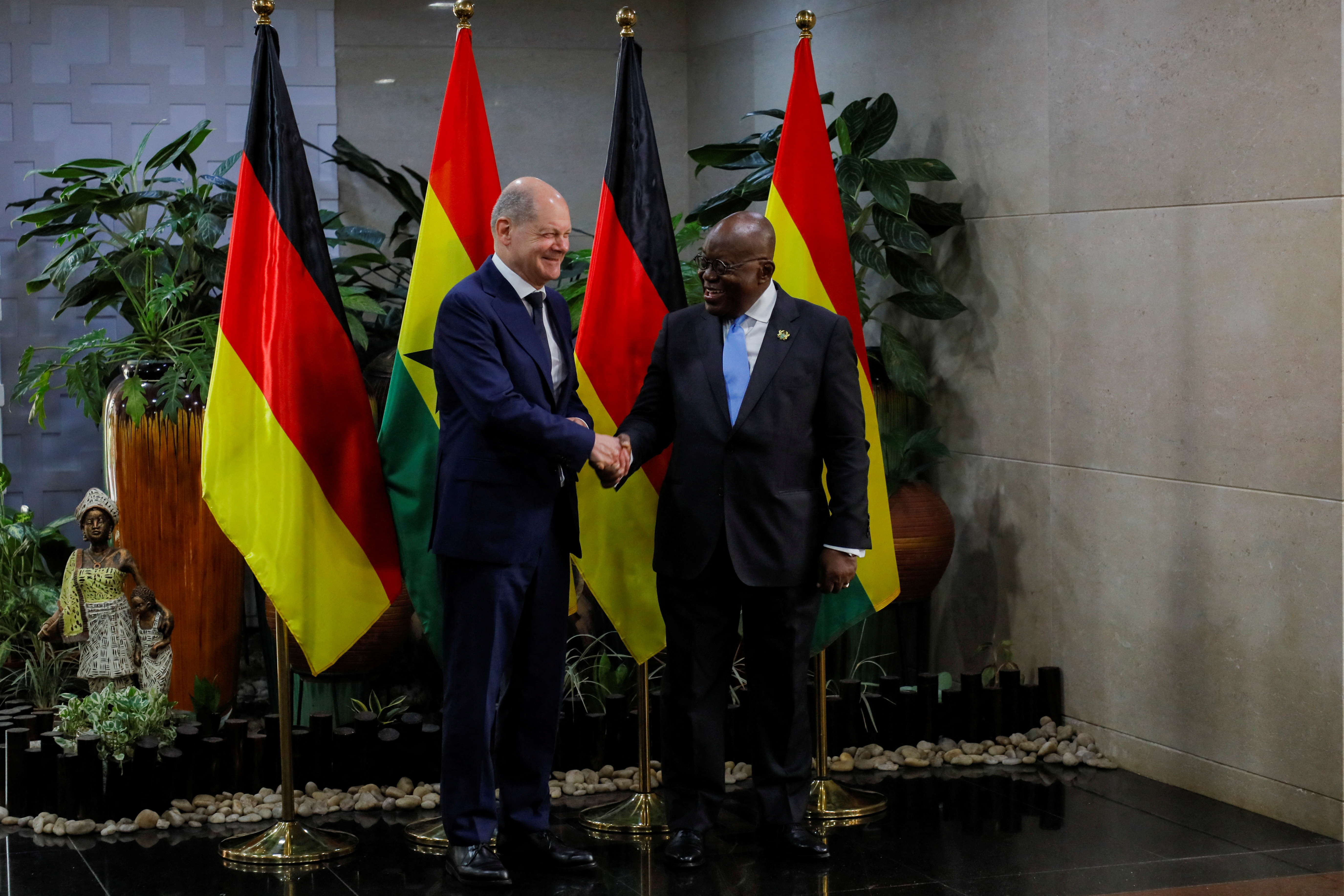 Germany Chancellor Olaf Scholz visits Ghana