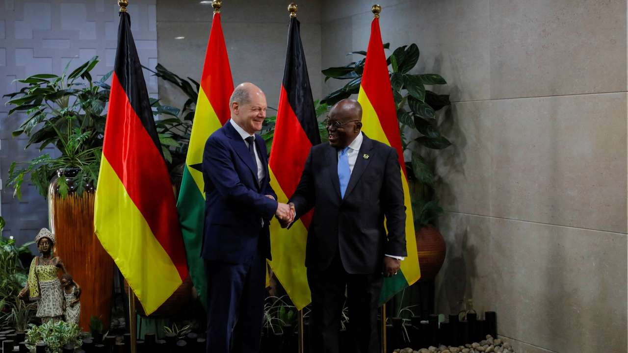 Germany Chancellor Olaf Scholz visits Ghana
