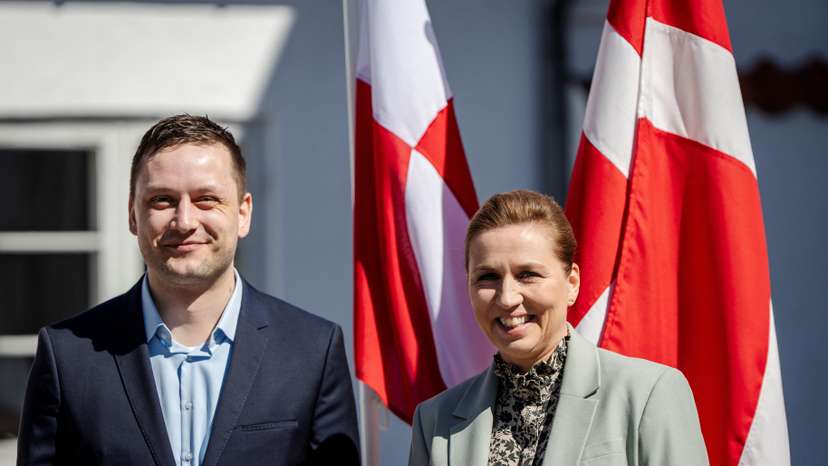Denmark's Prime Minister Frederiksen receives Greenland's Prime Minister Nielsen
