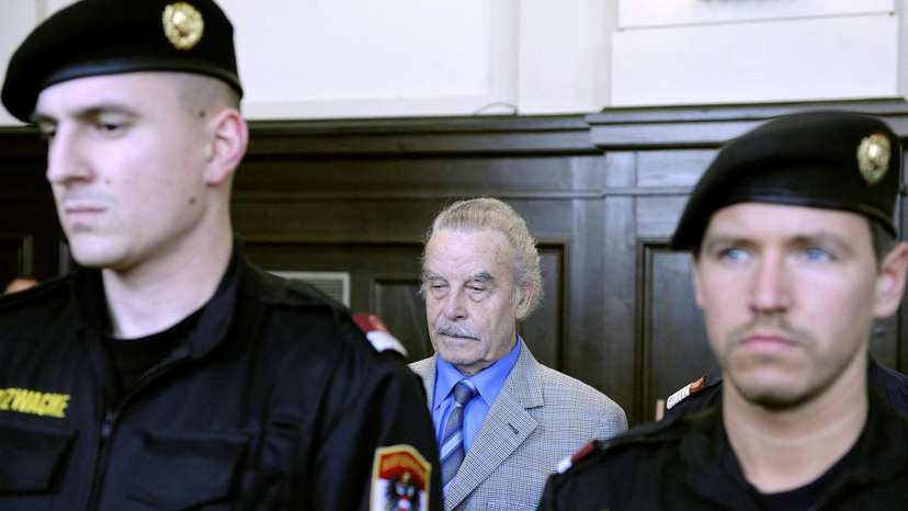 FILE PHOTO: Defendant Fritzl is pictured during proceedings the last day of his trial at the court of law in Sankt Poelten