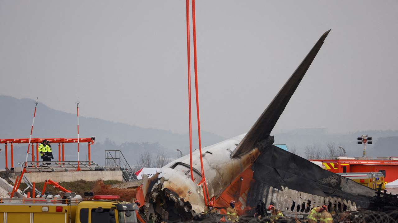 FILE PHOTO: Aftermath of Jeju Air crash at South Korea's Muan airport