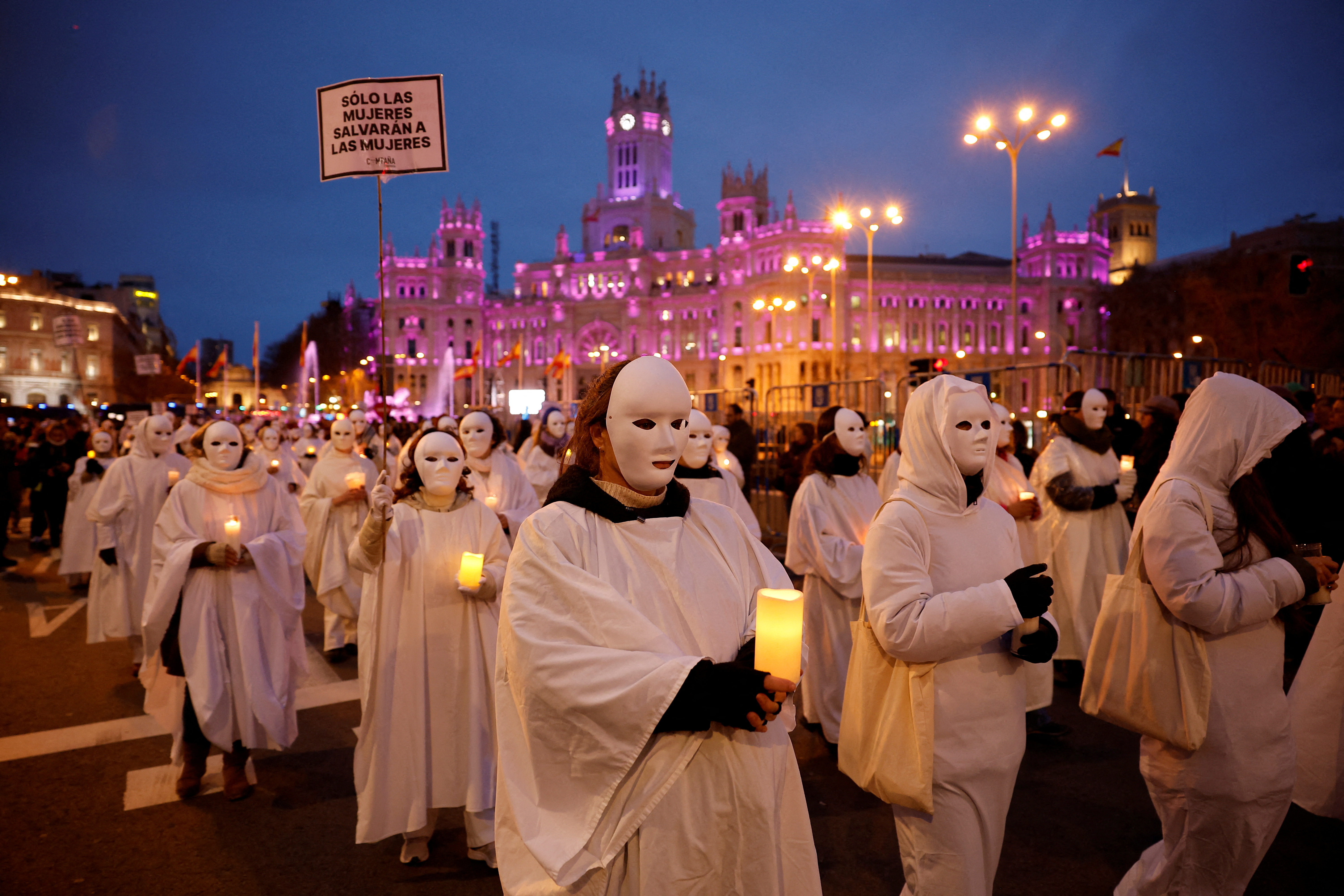 FILE PHOTO: International Women's Day protest in Madrid