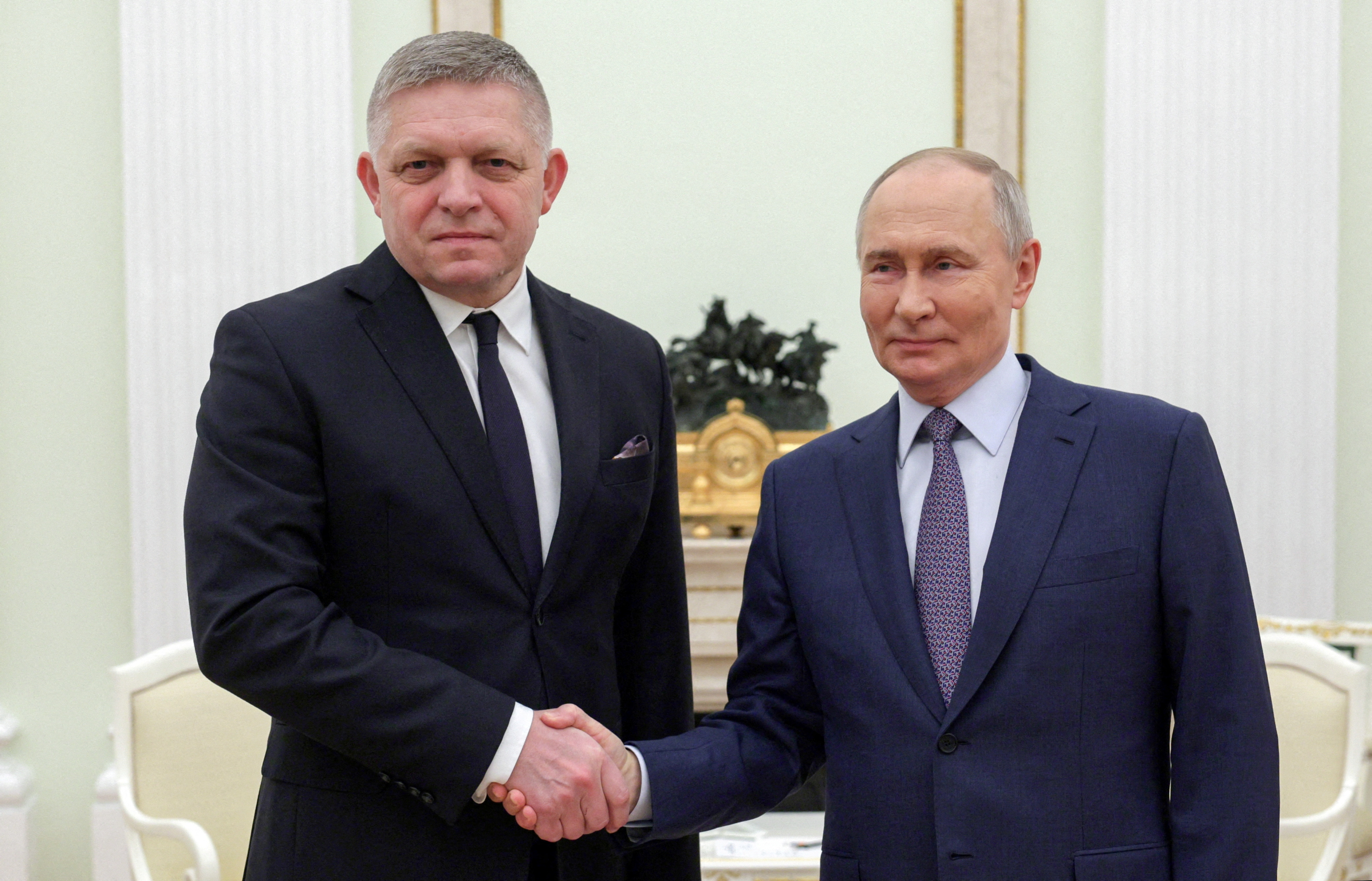 Russian President Putin meets Slovak Prime Minister Fico in Moscow