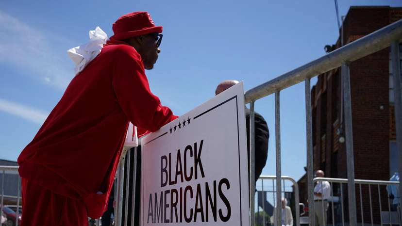 FILE PHOTO: Republican presidential candidate Trump campaigns in Detroit