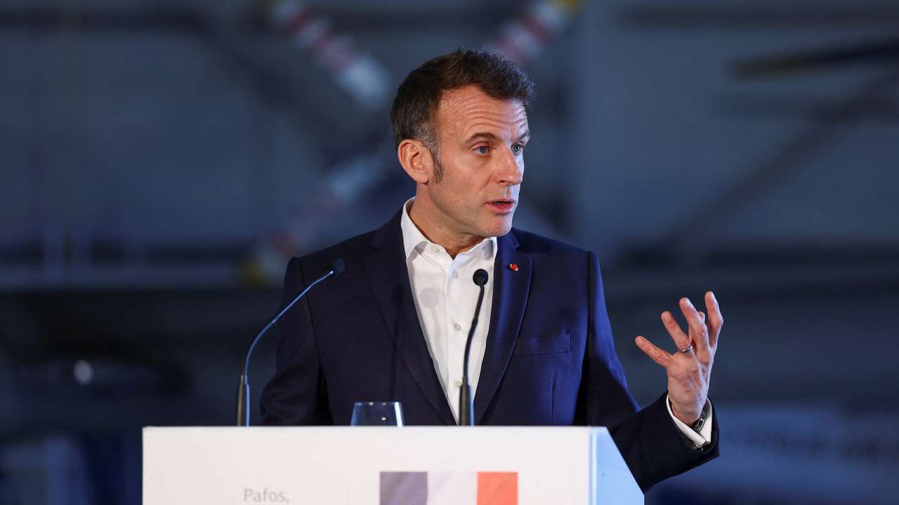French President Emmanuel Macron visits Cyprus