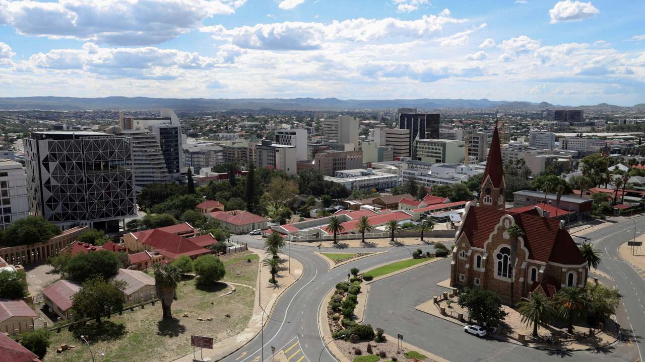 FILE PHOTO: A general view of the city and Christ Church in Windhoek