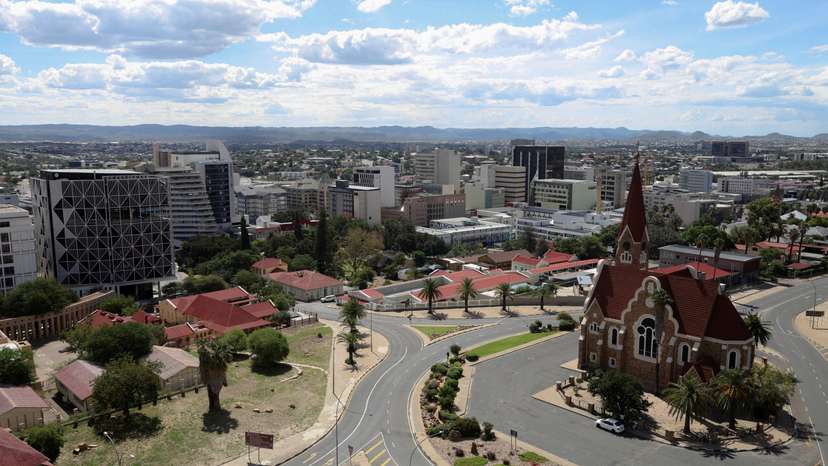 FILE PHOTO: A general view of the city and Christ Church in Windhoek