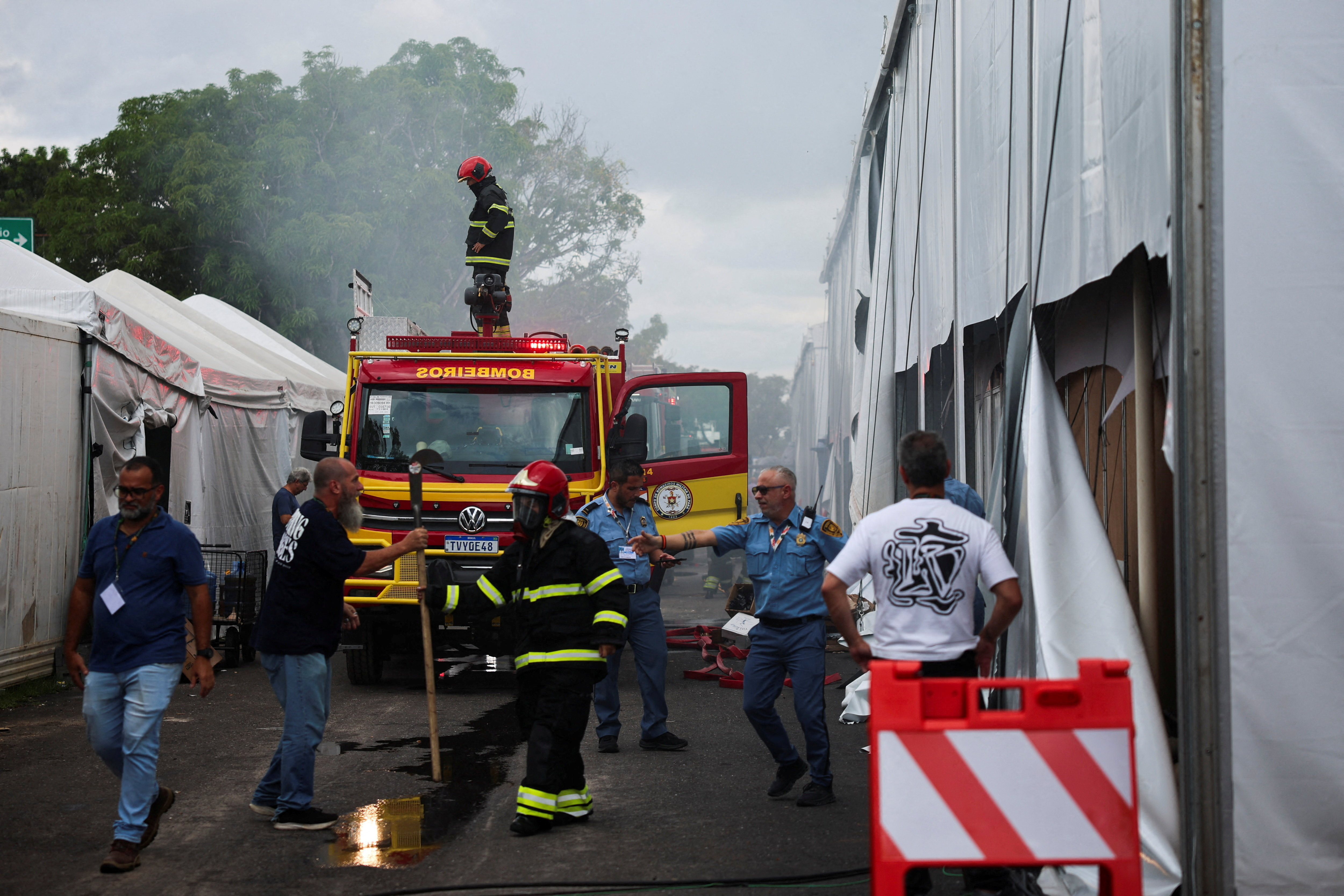 Protest during UN Climate Change Conference (COP30), in Belem