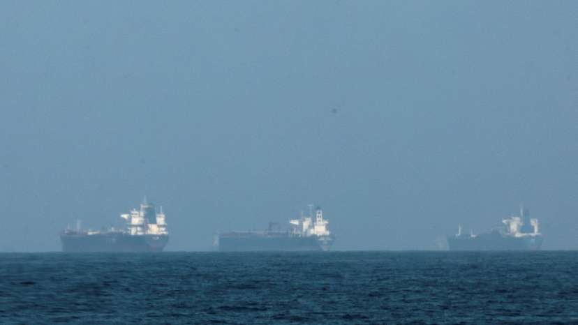 FILE PHOTO: Tankers are seen off the coast of the Fujairah amid the U.S.-Israel conflict with Iran