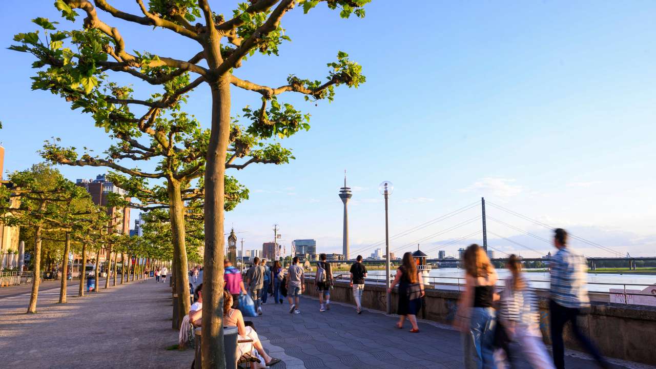A general view of Duesseldorf