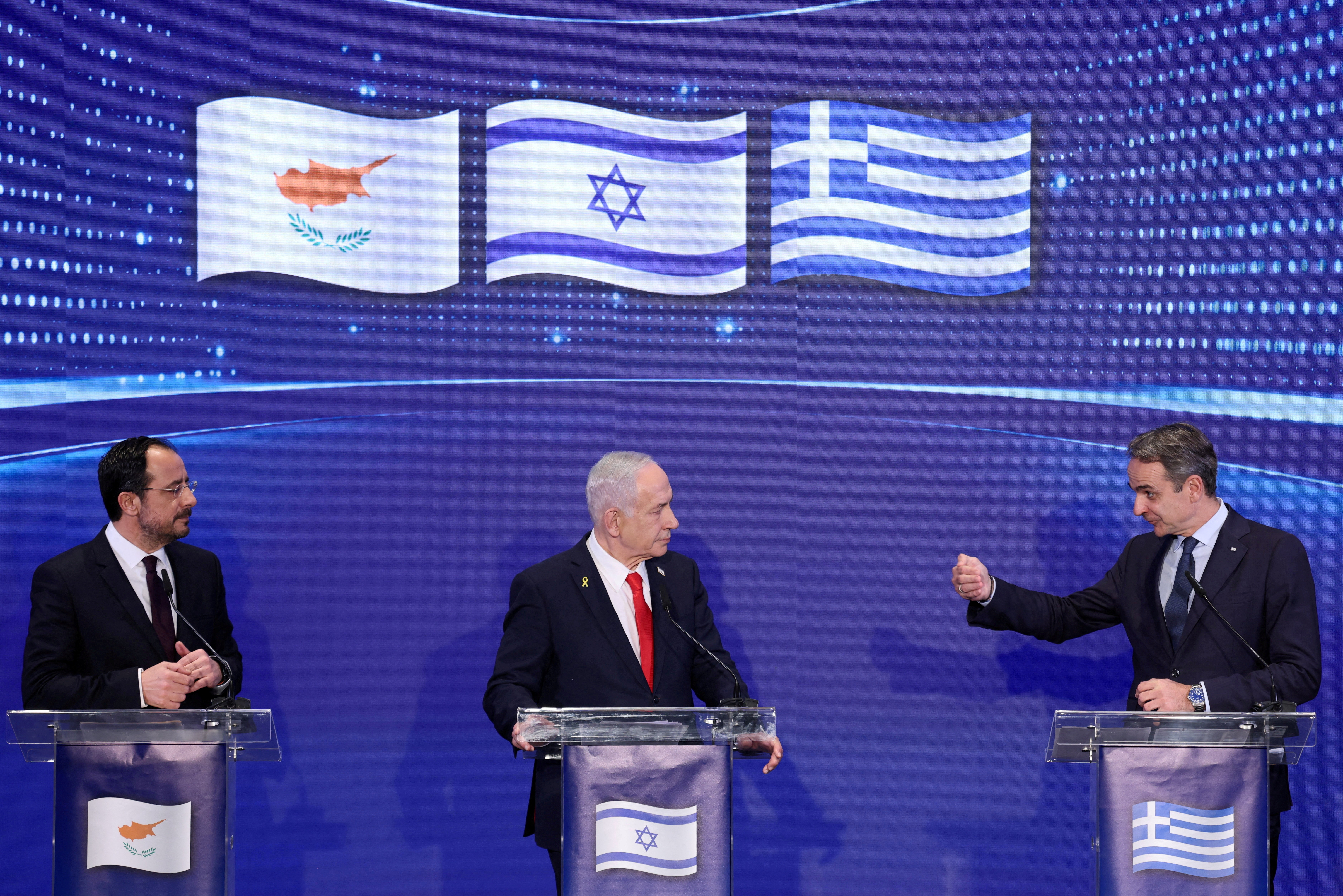 FILE PHOTO: Israel hosts trilateral summit with Greece and Cyprus