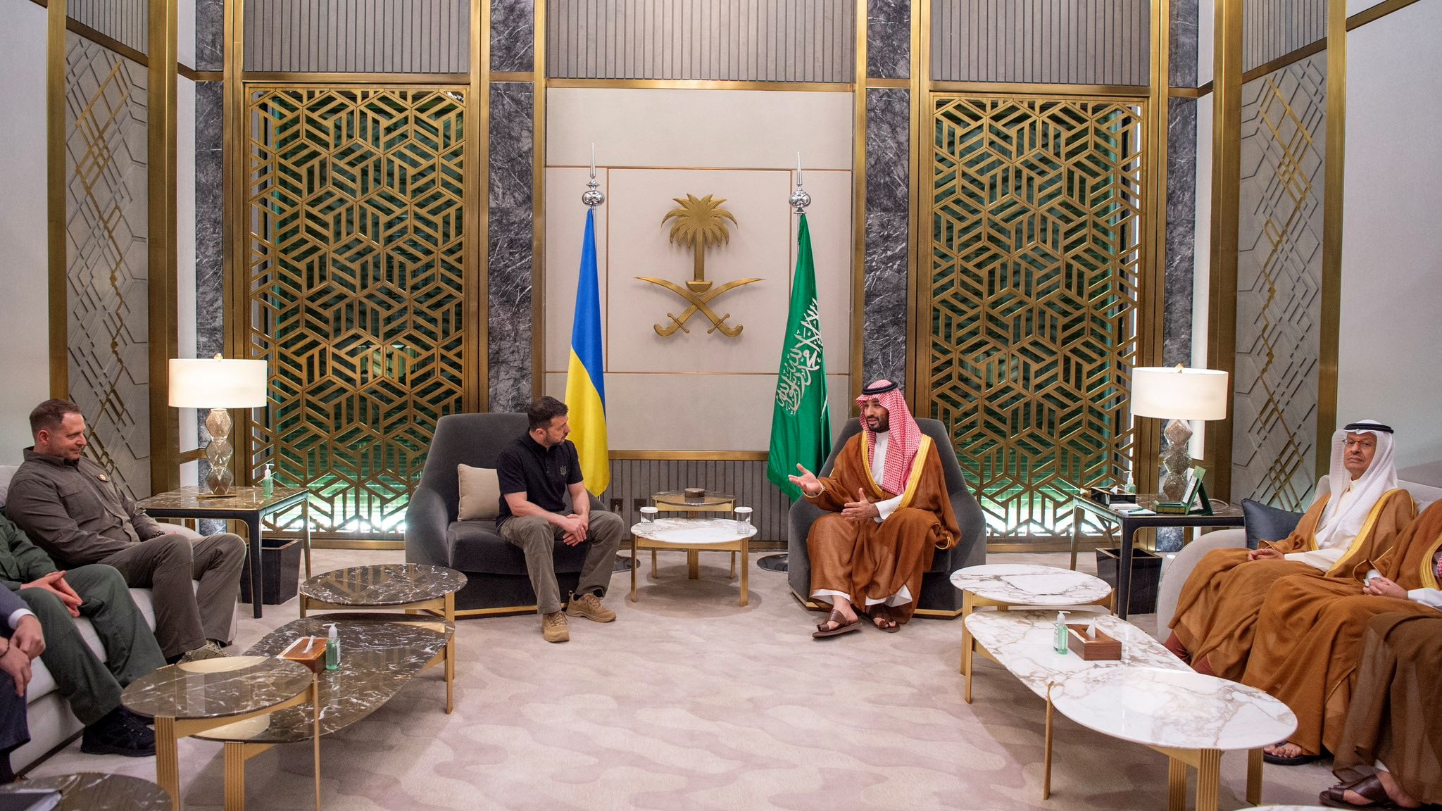 Saudi Crown Prince Mohammed Bin Salman meets with Ukrainian President Volodymyr Zelenskiy in Jeddah