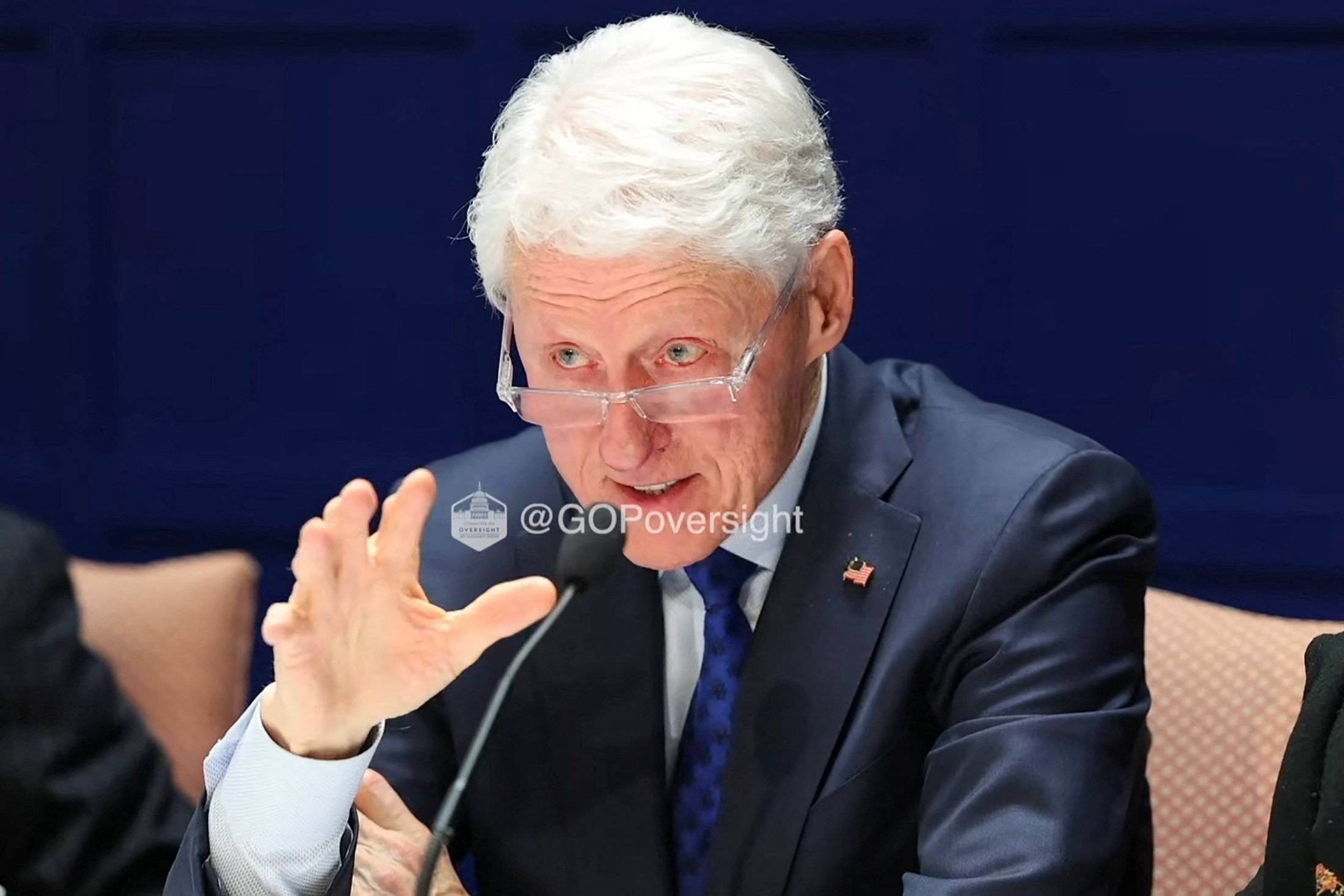 Former President Bill Clinton testifies behind closed doors to a congressional panel about his ties to the late sex offender Jeffrey Epstein