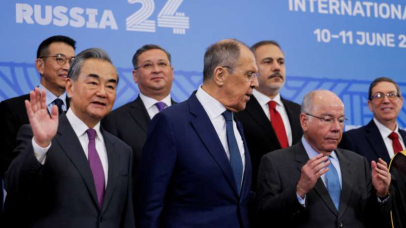 FILE PHOTO: A meeting of the BRICS Plus Ministerial Council in Nizhny Novgorod