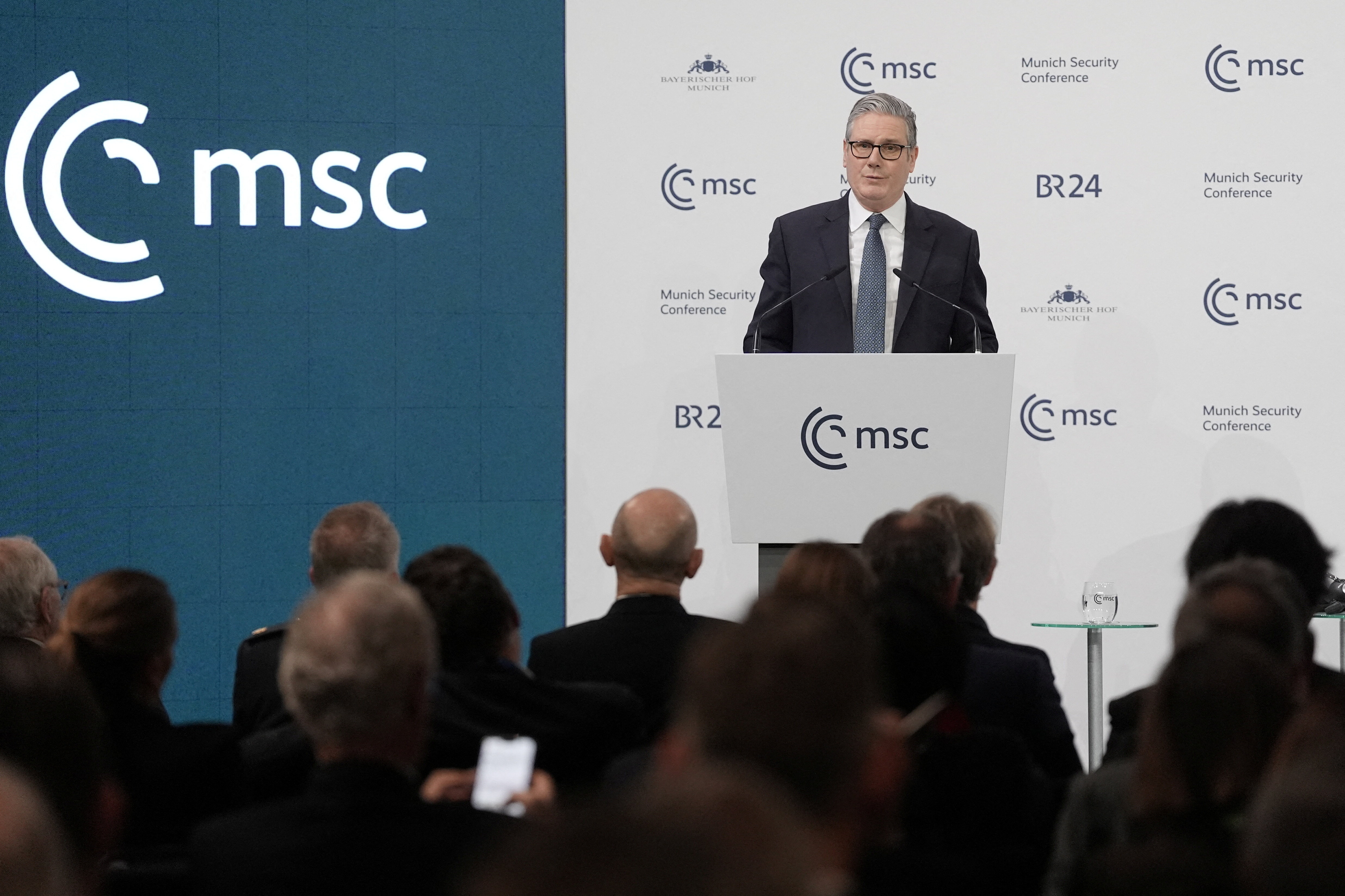 British Prime Minister Keir Starmer speaking during the Munich Security Conference