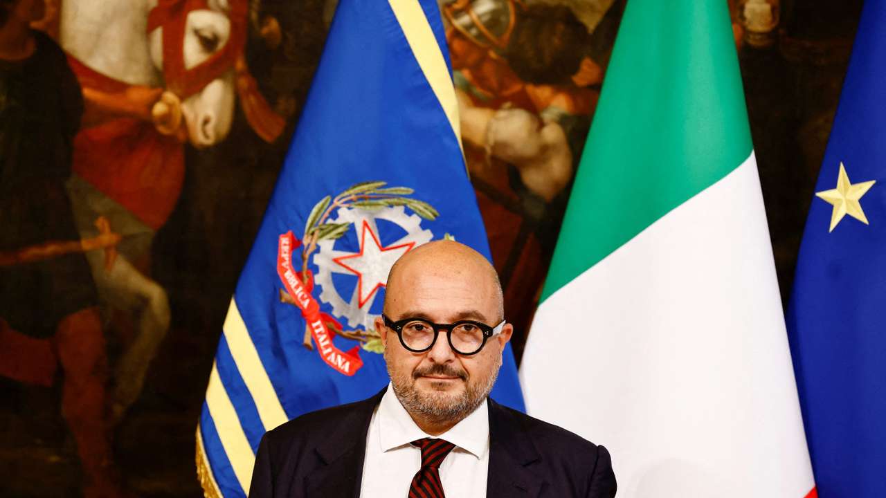 FILE PHOTO: First new cabinet meeting at Chigi Palace, in Rome