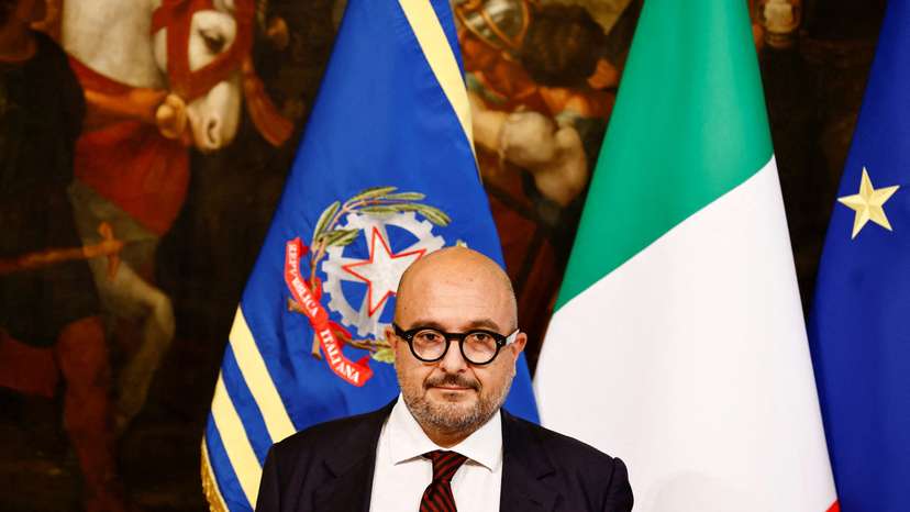 FILE PHOTO: First new cabinet meeting at Chigi Palace, in Rome