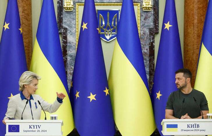 FILE PHOTO: European Commission President Von der Leyen visits Kyiv