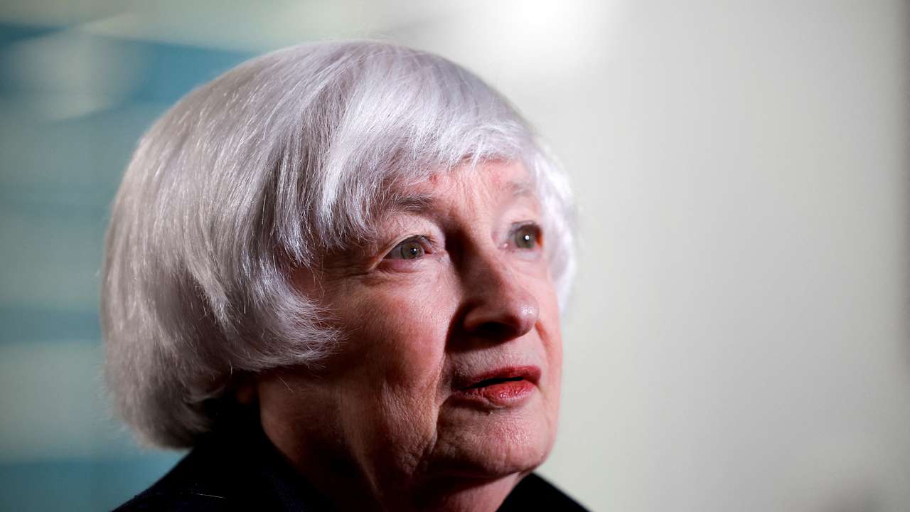 FILE PHOTO: U.S. Treasury Secretary Janet Yellen attends an interview with Reuters in Washington