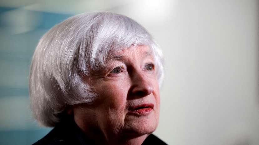 FILE PHOTO: U.S. Treasury Secretary Janet Yellen attends an interview with Reuters in Washington