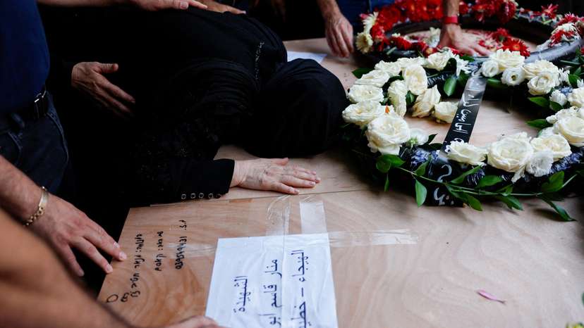 FILE PHOTO: Funeral of Israelis who were killed during a missile attack from Iran, in Tamra