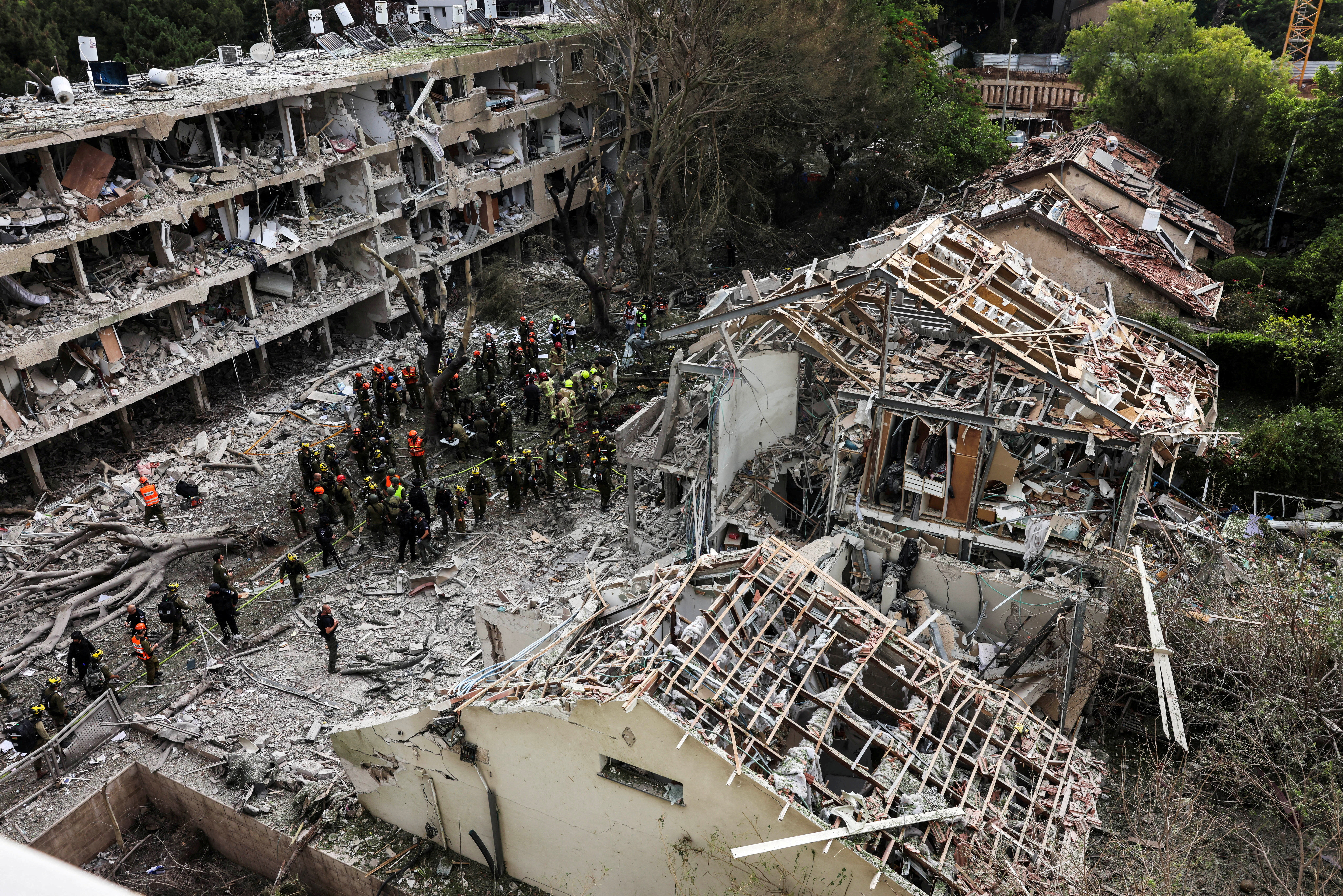 FILE PHOTO: Aftermath of missile attack from Iran on Israel